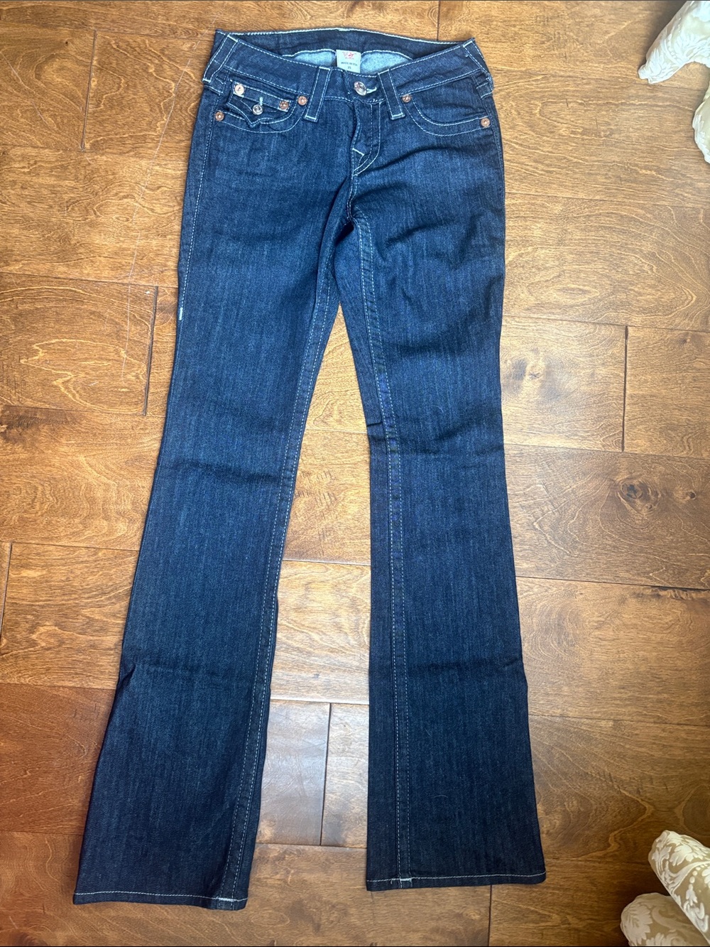 True Religion Dark Indigo Flare Jeans